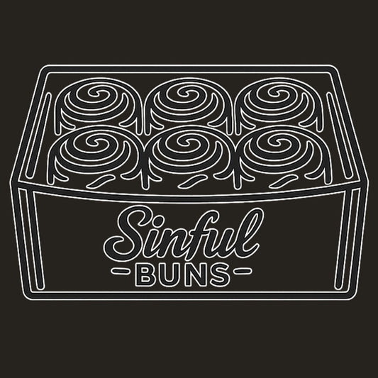 fresh baked cinnamon rolls with icing sinful buns